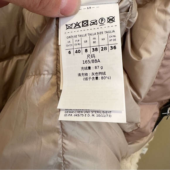SOLD! on eBay WEEKEND MAXMARA Label-cut Anabela Logo Down Jacket.Size: IT40/US6. - Picture 13 of 16